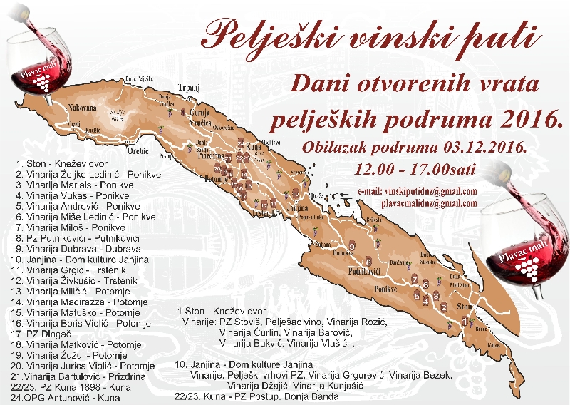 All roads lead to Peljesac !! Open Day of Peljesac wine cellars