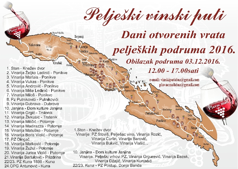 All roads lead to Peljesac !! Open Day of Peljesac wine cellars